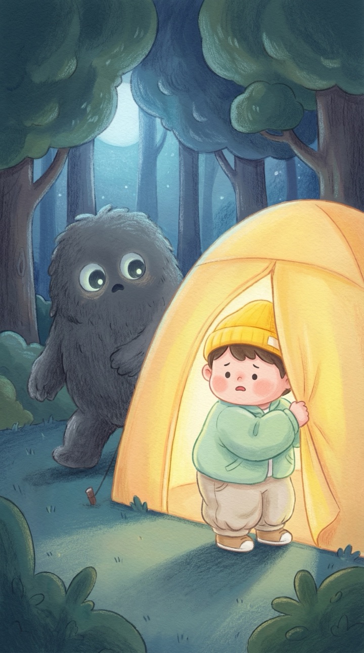 동화 장면 4: 괴물은 삼촌의 마음을 꽁꽁 얼어붙게 만들었어. "너무 ...